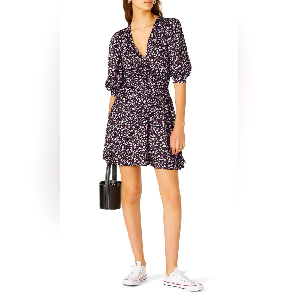 Chinti & Parker Gabriel Floral Mini Dress Size 6 Like New $395 Retail